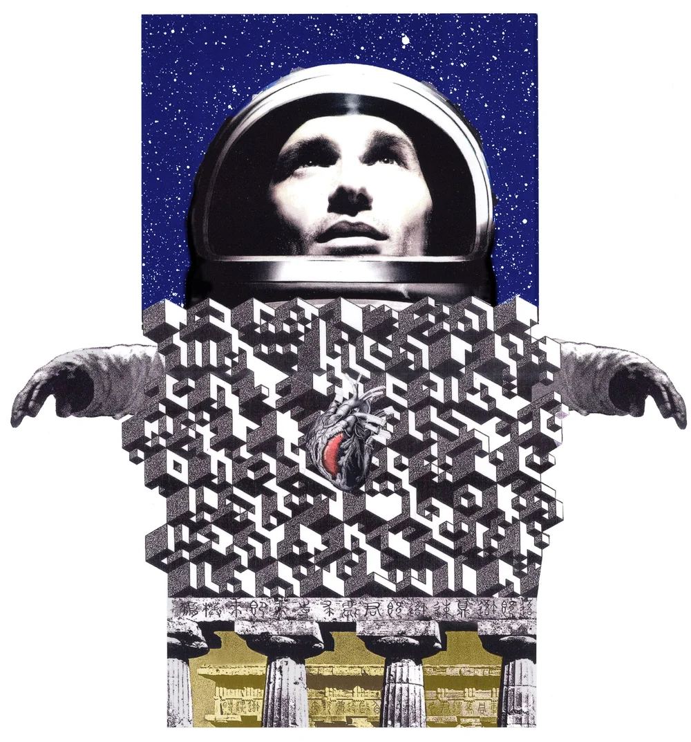 Don Carr, Astronauts Heart, Digital Print, 8.5” x11”