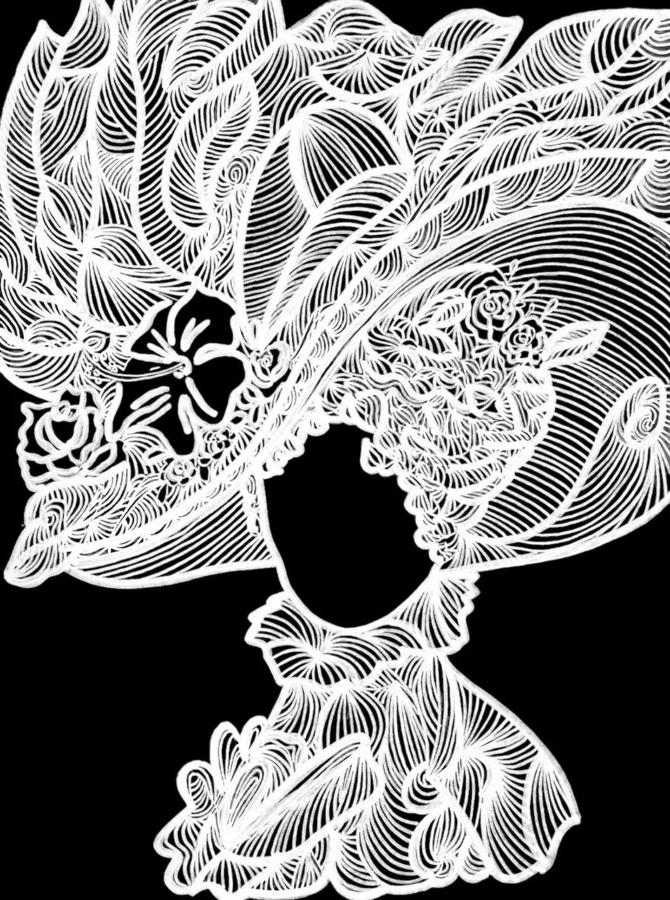 Leah Anna Repp, Mabel, Drawing on Paper, 9” x 12”