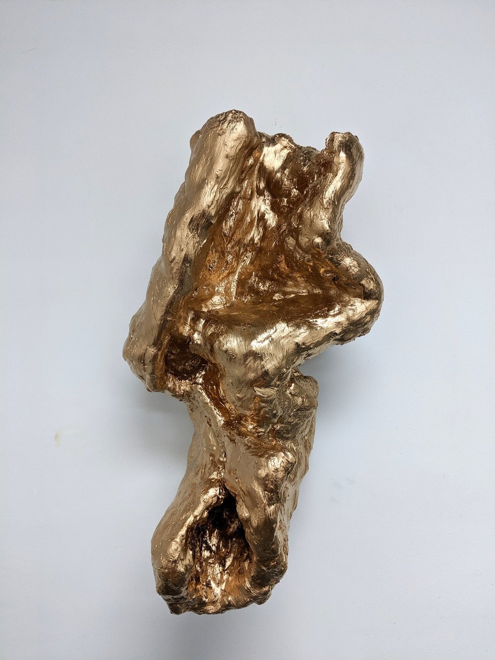 Andrew Cerami. Apollo. Wire, sprayfoam, plaster, and paint. 48” x 24” x16"