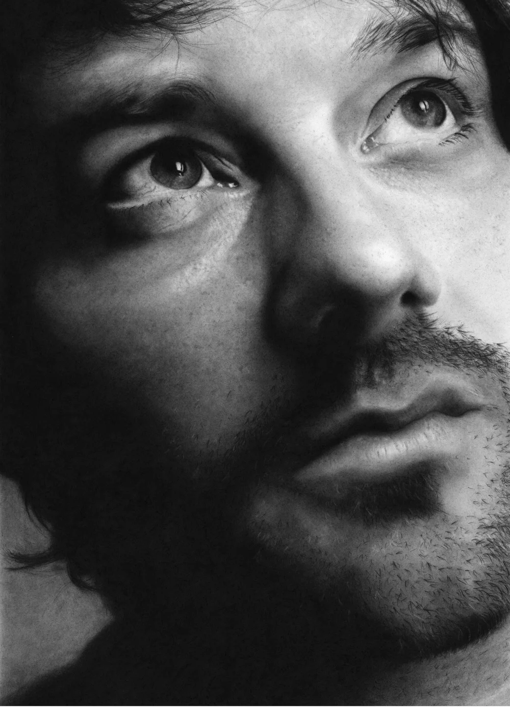 Corey Eid. Let the Light In. Graphite pencil drawing. 10”x 13”