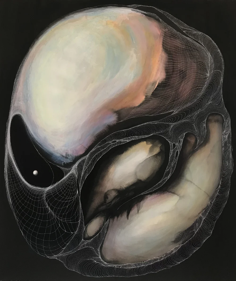 Jennifer Heerey. Expansion. Acrylic and ink on paper. 36"x43"