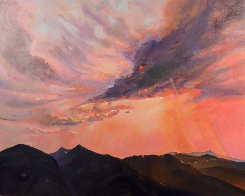 Sarah Boyle, Hawk Eye, 48” x 60”, Oil on Canvas