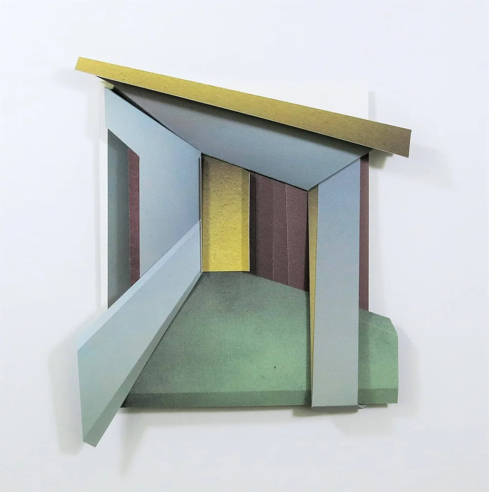 Deborah Perlman. Altar #2. Paper. 16.5 x 16 x 2 inches. (framed).