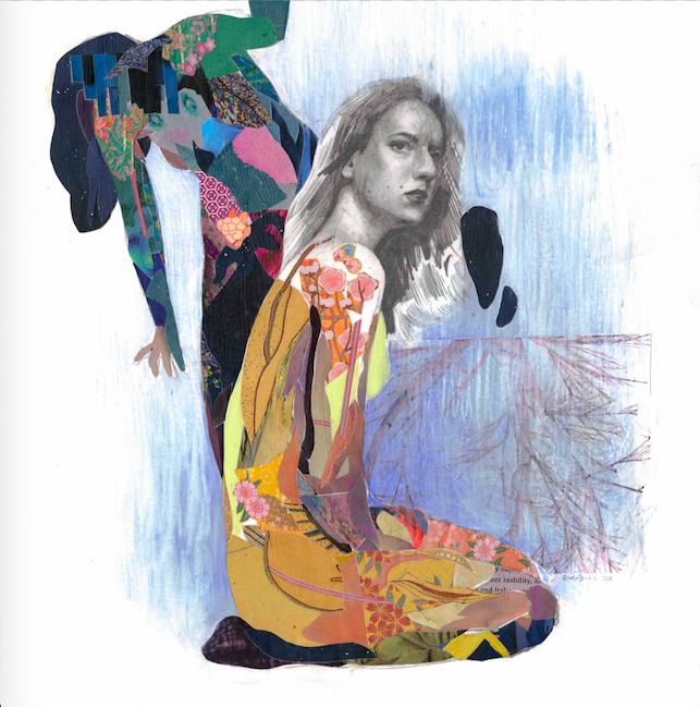 Christian Rodriguez. I carry you with me. Mixed media on paper. 11” x 11”