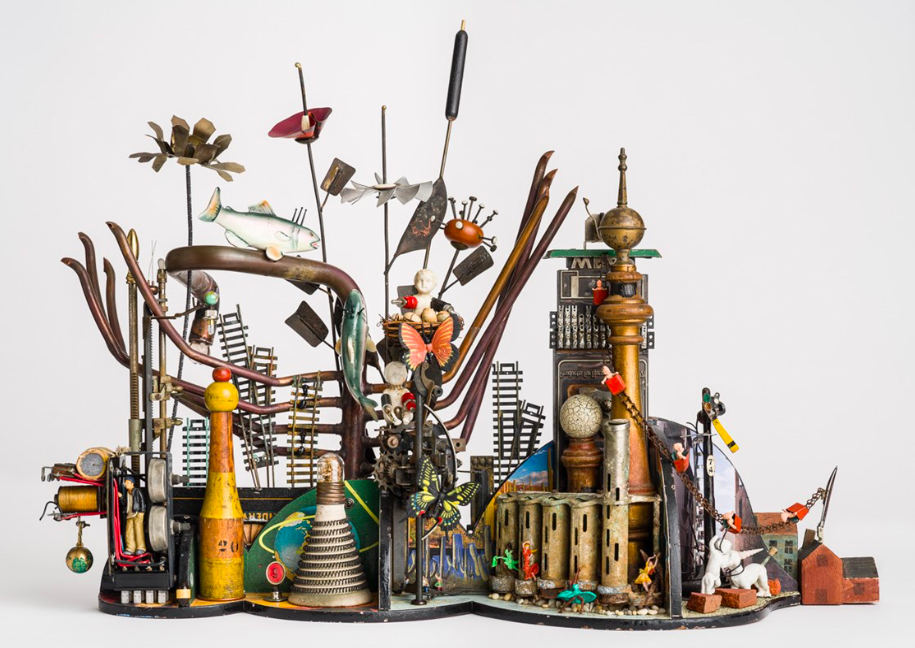 Gale Rothstein. A Facsimile of What We Imagined. Assemblage sculpture. 22" x 30" x 13"