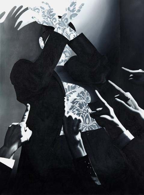 Allie Cabal. Unseen. Acrylic on canvas. 40” x 30”