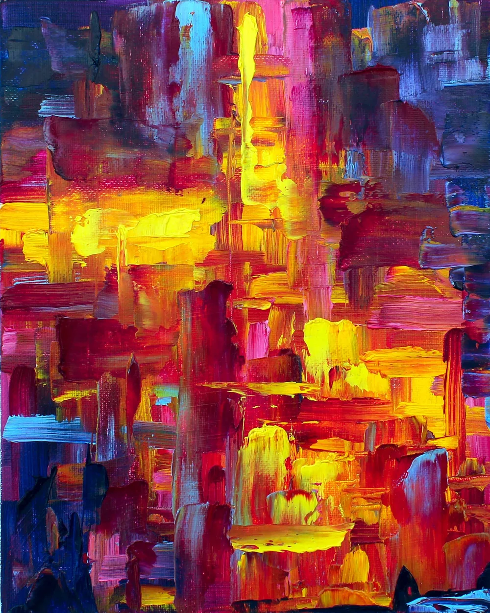 Haley Jordan. Acid Rain. Oil paint. 8 x 10 in.