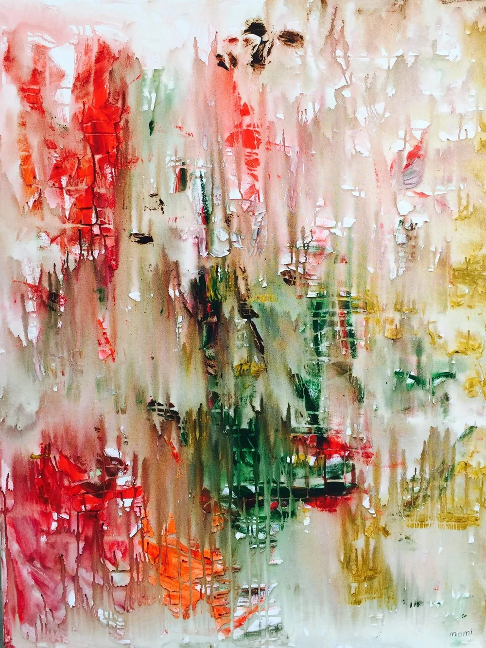 Tanya Momi. Laura’s Dream. Acrylic. 36 x 40 in.