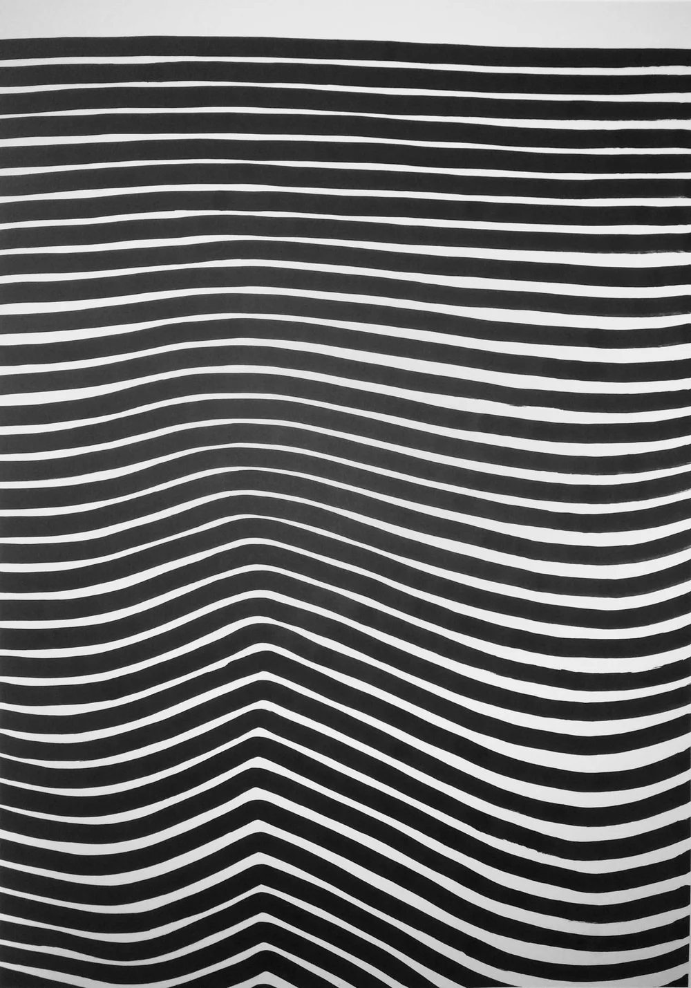 Andreas Papanastasiu. Learning to Draw III. Ink on mount board. 46.9 x 33.1 in.