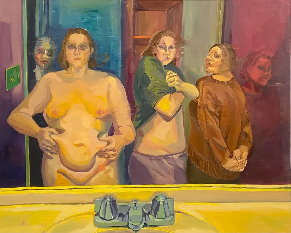 Madelyn Turner. Bad Habit. Oil paint. 48 x 60 in. $1,500.