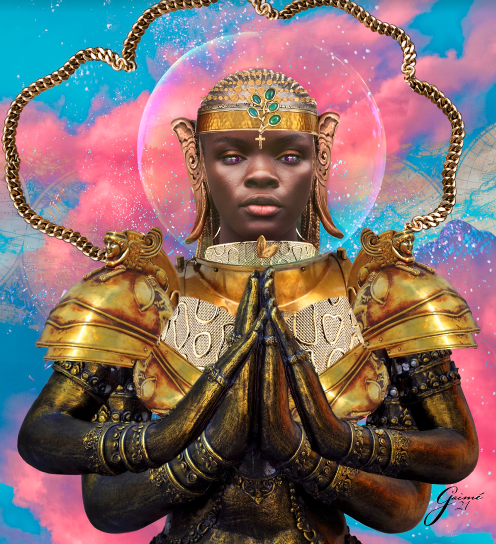 Hippolyta. Digital Collage.