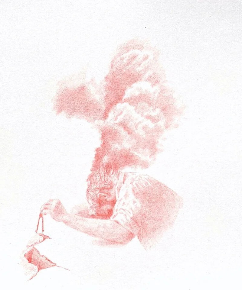 Curt Confer. Nowhere Gathered Together #2. Colored pencil on paper.