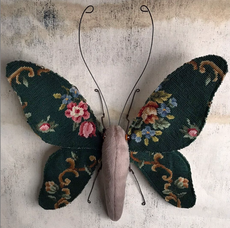 Moth &amp; Butterfly Sculptures by Textile Artist Larysa Bernhardt