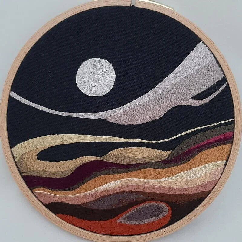 Painting with Thread by Miriam Shimamura