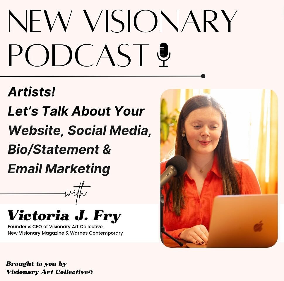 New podcast episode!💥🎙️ Victoria shares essential advice for strengthening the presentation of your work. This episode is especially helpful for emerging or early career artists who are seeking practical advice and valuable guidance!

Topics includ