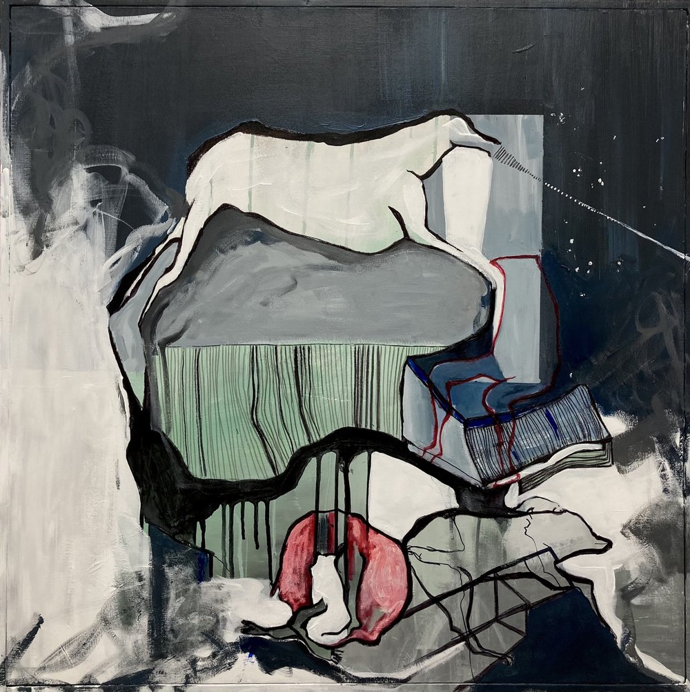  Sahar Alizadeh, Untitled, Acrylic on canvas