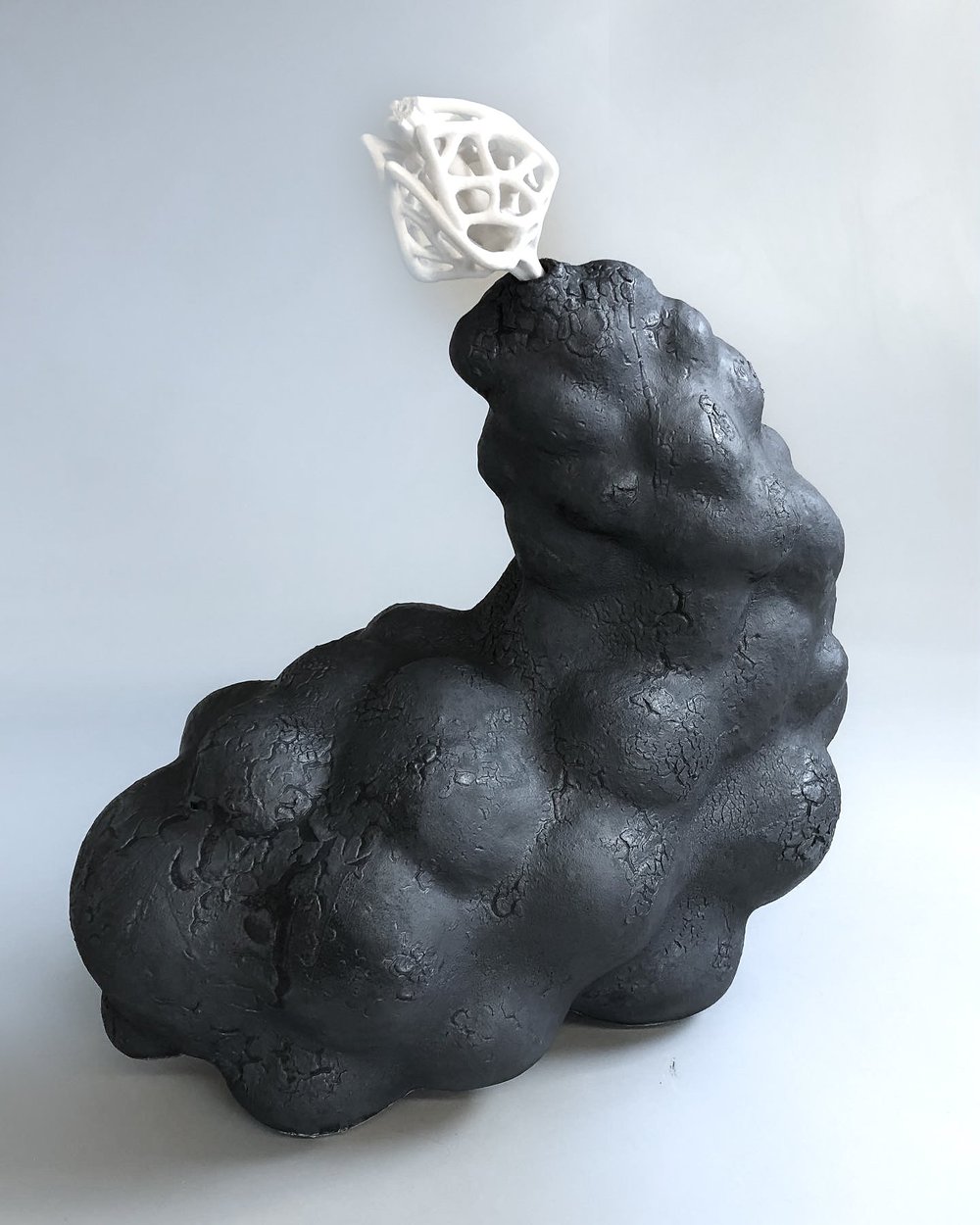 Scorched Growth by Elizabeth Peña-Alvarez, Ceramic, 20" x 18" x 9", 2022