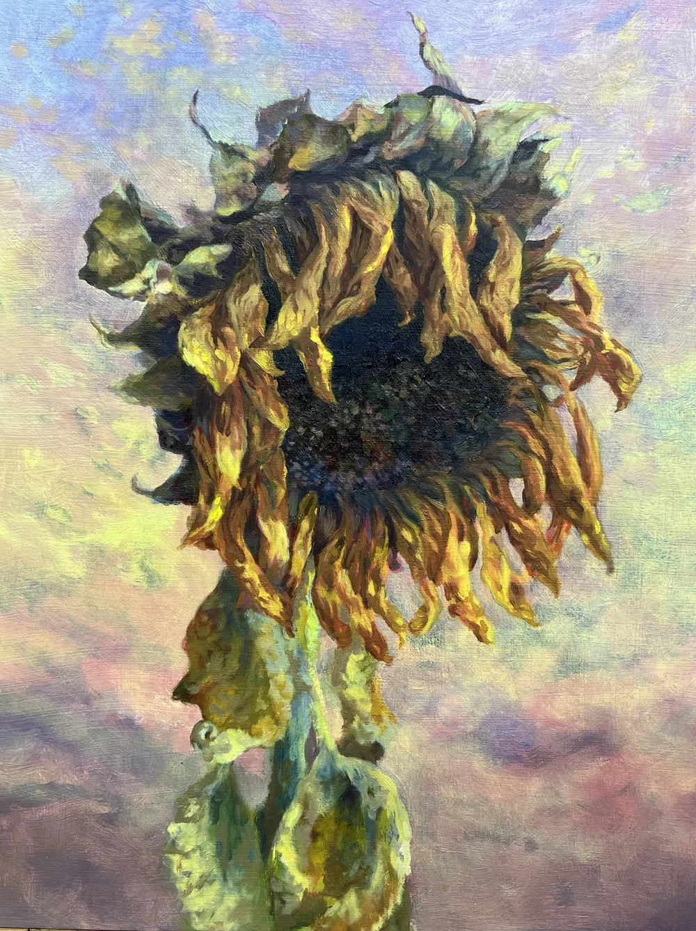 Rhea O'Neill, A Faded Beauty, Oil on panel, 12" x 9"