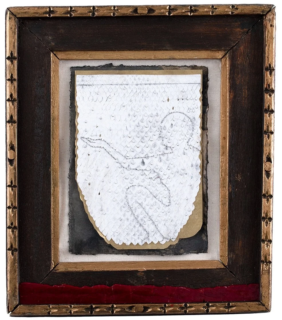 Carla Taylor, The Tears That Taught Me, Paper, ink, glass, and thread, 12" x 14"