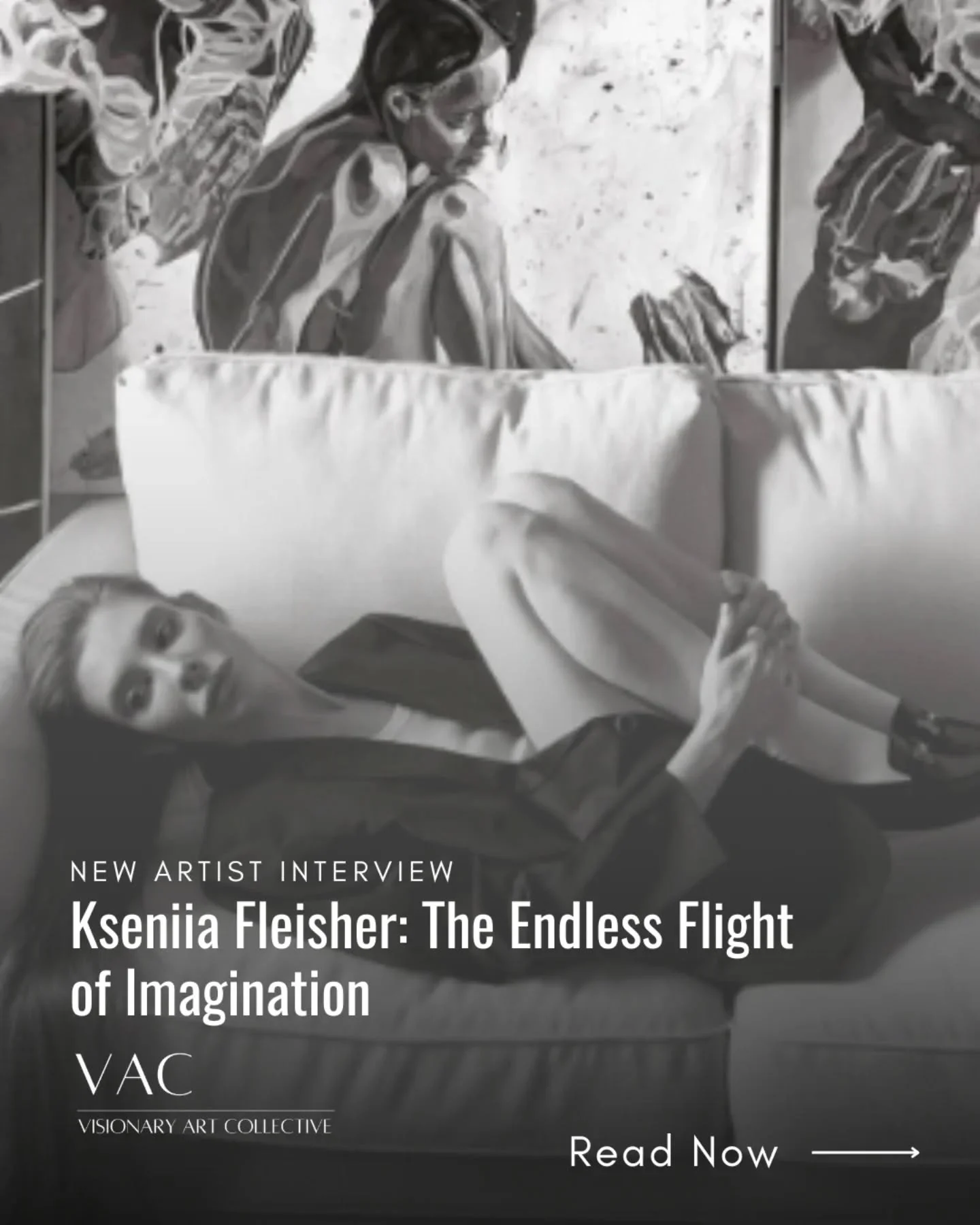New interview with @fleisher.kseniia on the VAC website💖

The works of Kseniia Fleisher explore honesty, vulnerability, and human nature. Using a combination of watercolour and oil, her expressive technique becomes a tool for deep emotional and psyc