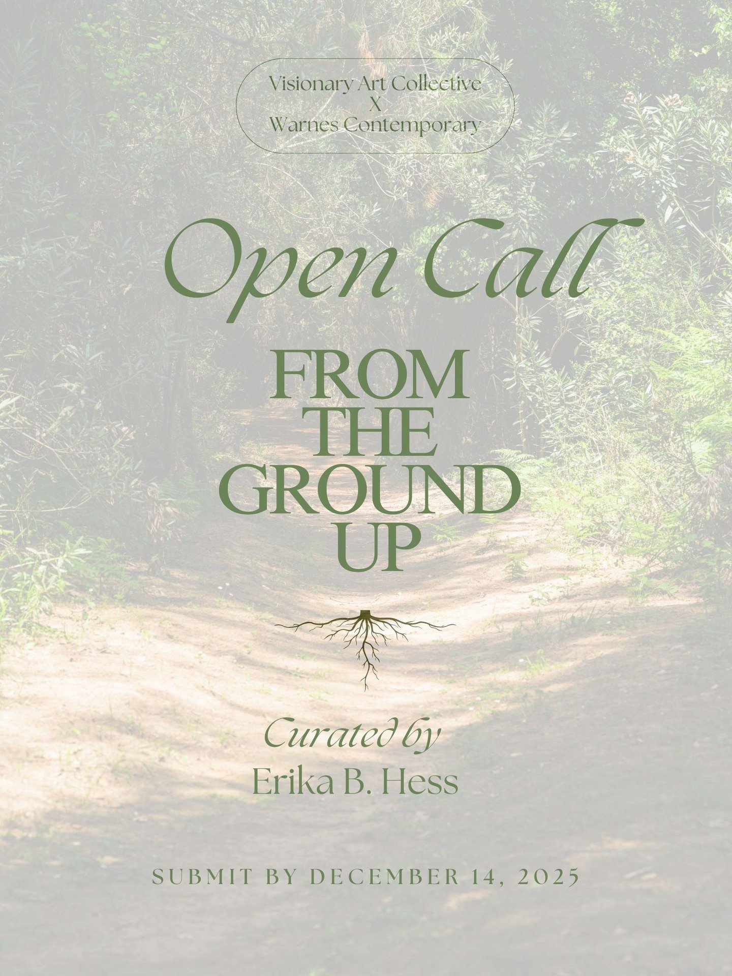 FINAL WEEK to submit to our annual juried in-person exhibition, 𝙁𝙧𝙤𝙢 𝙩𝙝𝙚 𝙂𝙧𝙤𝙪𝙣𝙙 𝙐𝙥, at Warnes Contemporary! ✨

🔗 Comment 333 to receive a DM with the link!

We&rsquo;re thrilled to partner with @erikabhess of @ilikeyourworkpodcast to 