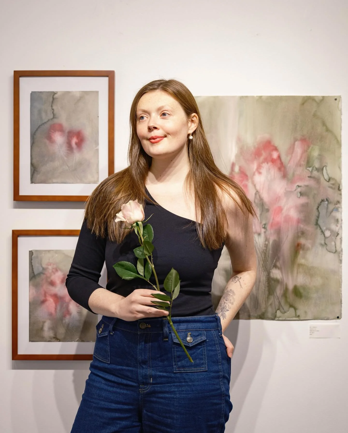 I opened my brick-and-mortar gallery @warnescontemporary in Brooklyn in 2023, just 3 years after launching @visionaryartcollective ✨

This weekend, I exhibited a new series of my own work in the gallery for the very first time, and it felt incredibly