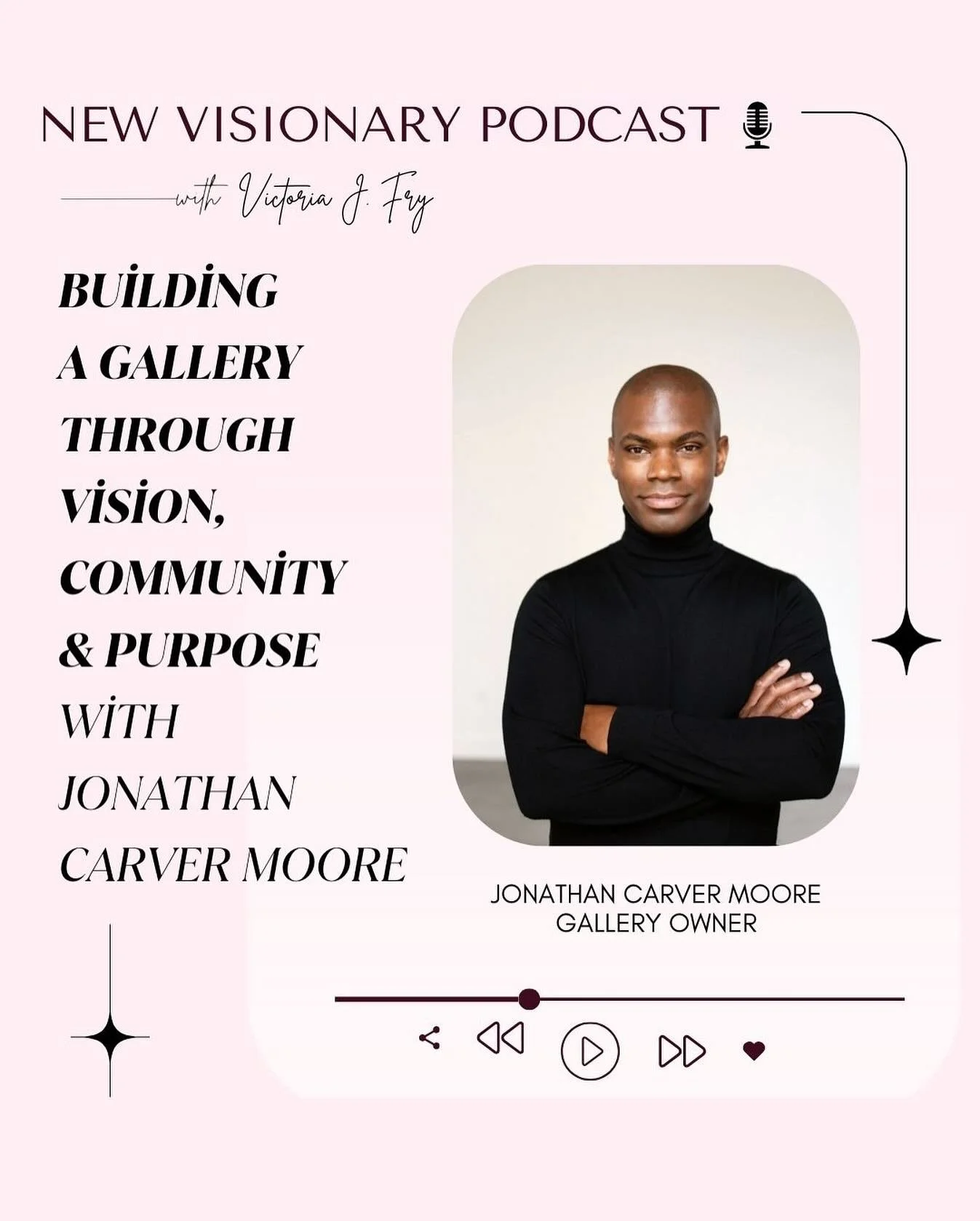 New podcast episode! 🎙️✨ This week, Victoria is joined by Jonathan Carver Moore, founder of Jonathan Carver Moore Gallery in San Francisco. 

Jonathan shares his path into the art world and how community, curating, and asking for what you need led h