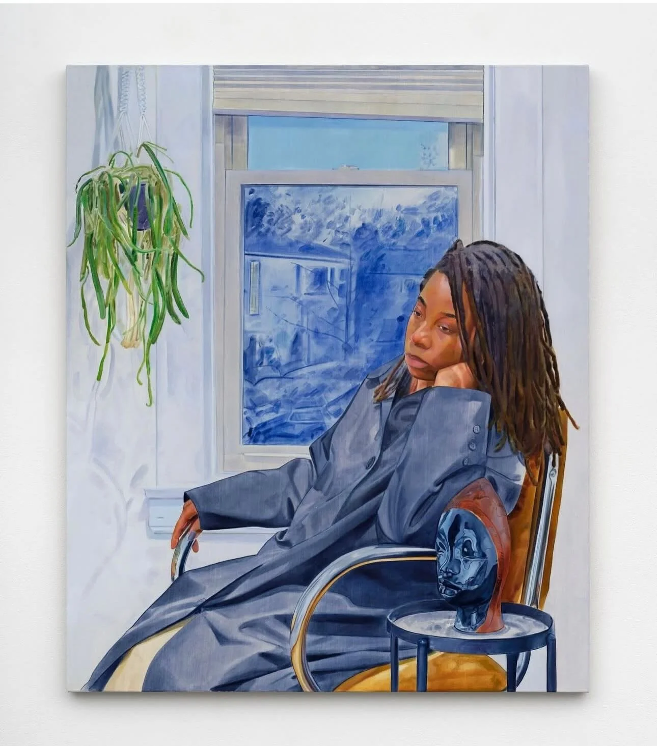 Jarvis Boyland&rsquo;s paintings invite us into moments of quiet intimacy, scenes shaped by memory, tenderness, and lived experience. Through soft color palettes and nuanced figuration, his work explores Black queer identity with care, vulnerability,