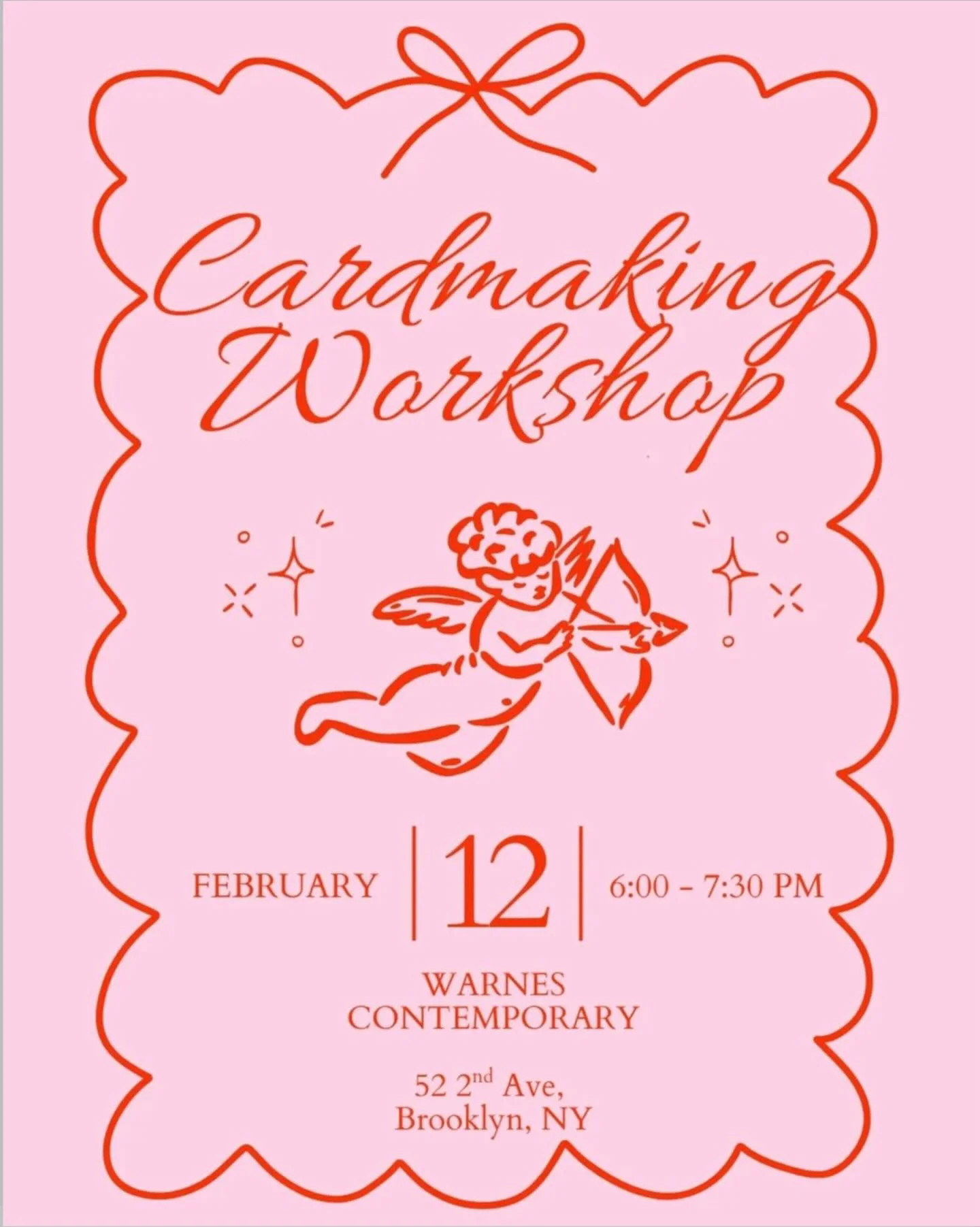 You are cordially invited to our upcoming Galentine&rsquo;s Cardmaking Workshop led by Emma Hapner on February 12 from 6-7:30 PM at Warnes Contemporary ❤️

RSVP at warnescontemporary.com/upcomingevents or click the link in our bio✨️

This special eve