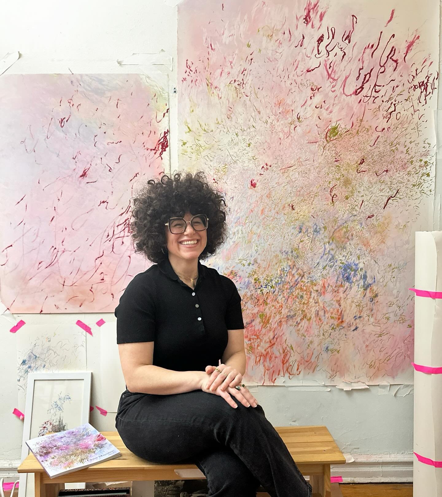 Jalena Hay is a NYC-based artist whose process is immediate, embodied, and unrepeatable, each work emerging from a single moment of presence in response to memory, sensation, and inner atmosphere. Working with ink, pastel, and colored pencil, she cre