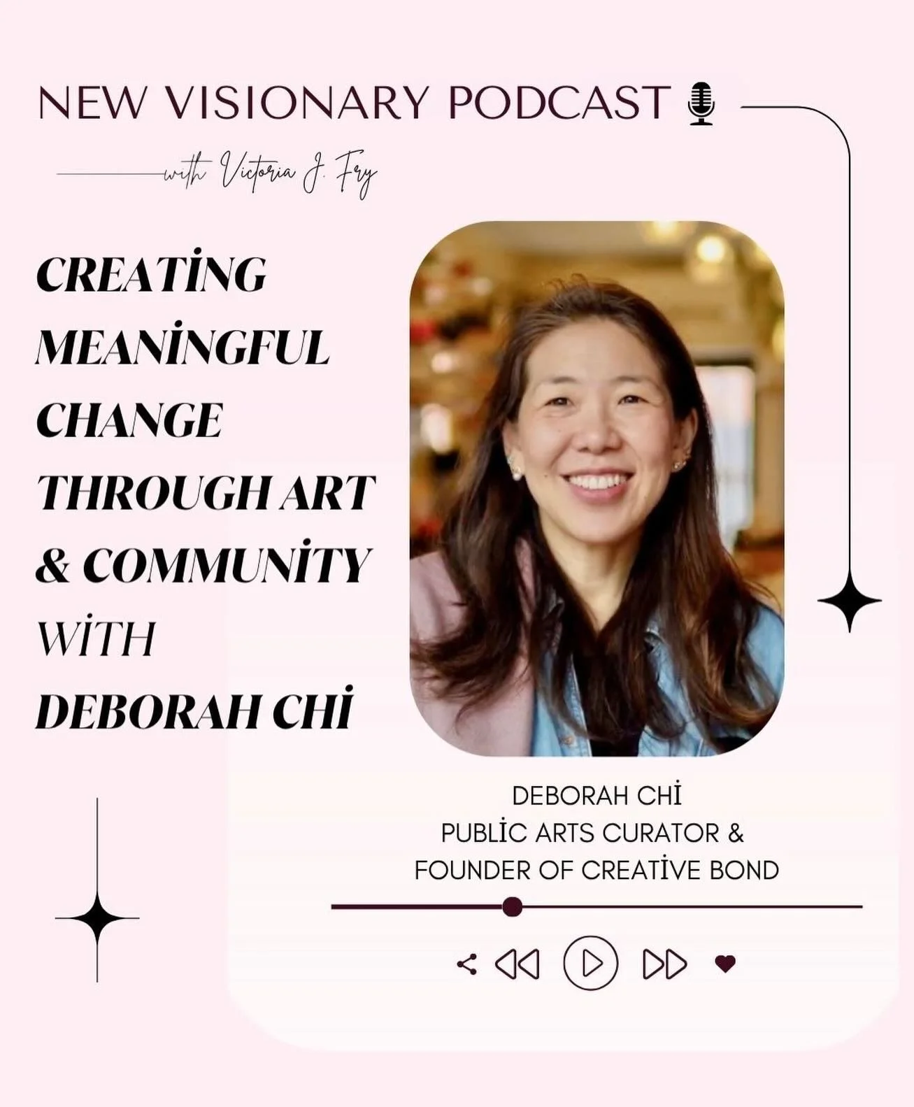 New podcast episode! 🎙️✨

This week, Victoria is joined by public arts curator and Creative Bond founder Deborah Chi for a powerful conversation on how art can shape and transform communities in Brooklyn&rsquo;s Gowanus neighborhood. @deborahchi_art