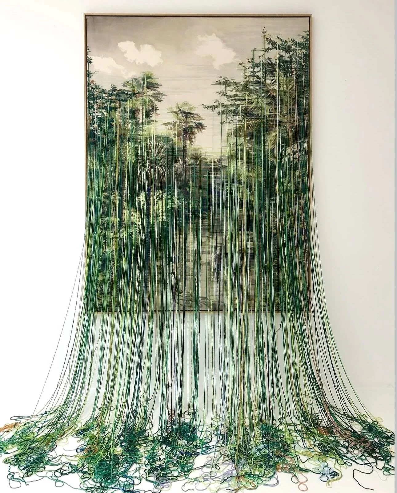 Linda M&auml;nnel is a German textile artist creating delicate ink paintings that are later hand embroidered in soft, muted tones. Through this layered process, her work unfolds slowly, bringing a quiet sense of spatial and temporal depth to each pie