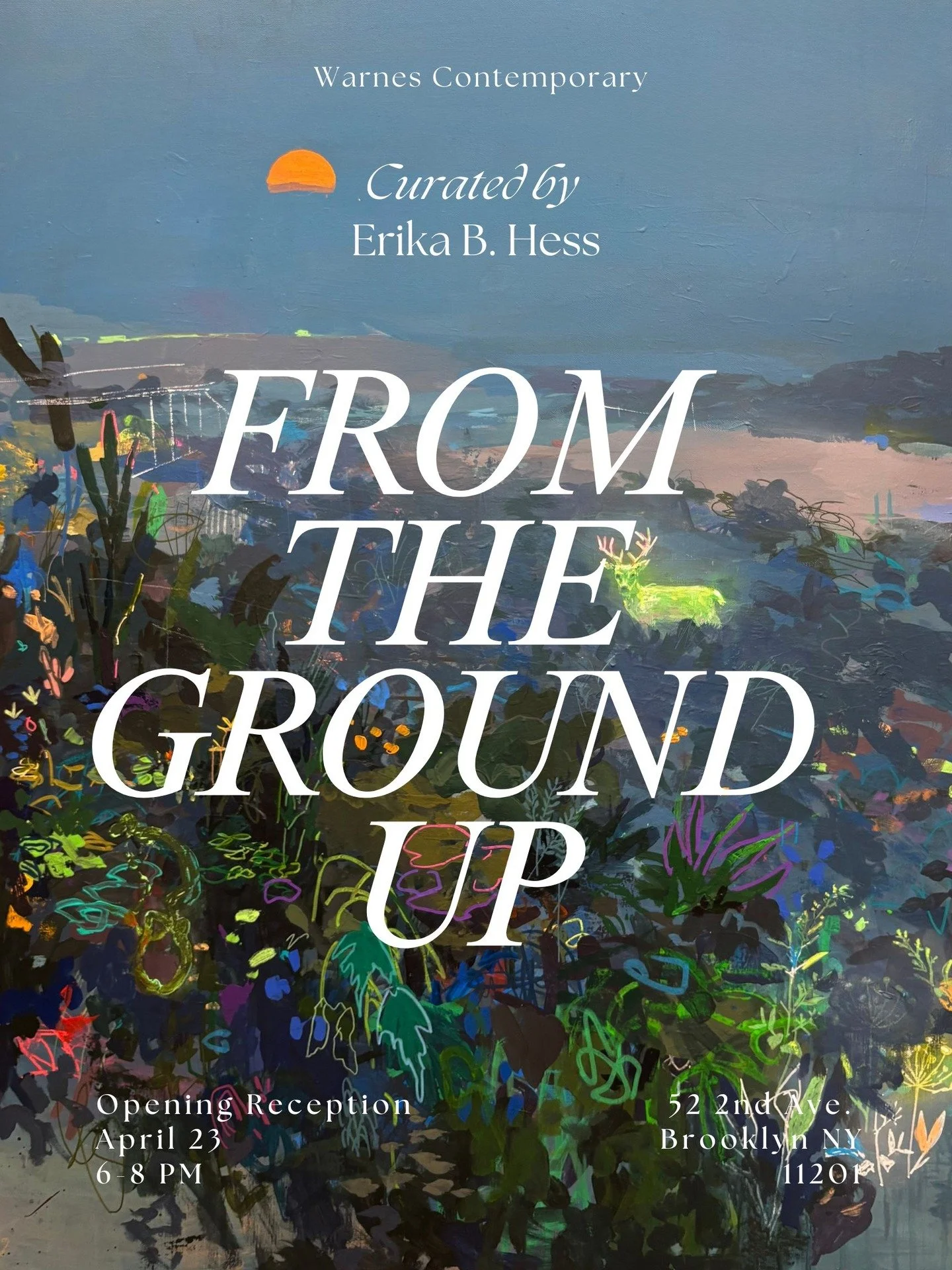Mark your calendars! ✨ Our next exhibition at Warnes Contemporary opens in just a couple weeks! 🌱

Join us for the opening reception of 𝘍𝘳𝘰𝘮 𝘛𝘩𝘦 𝘎𝘳𝘰𝘶𝘯𝘥 𝘜𝘱 on Thursday, April 23rd from 6&ndash;8pm.

📍 Warnes Contemporary
52 2nd Ave, S