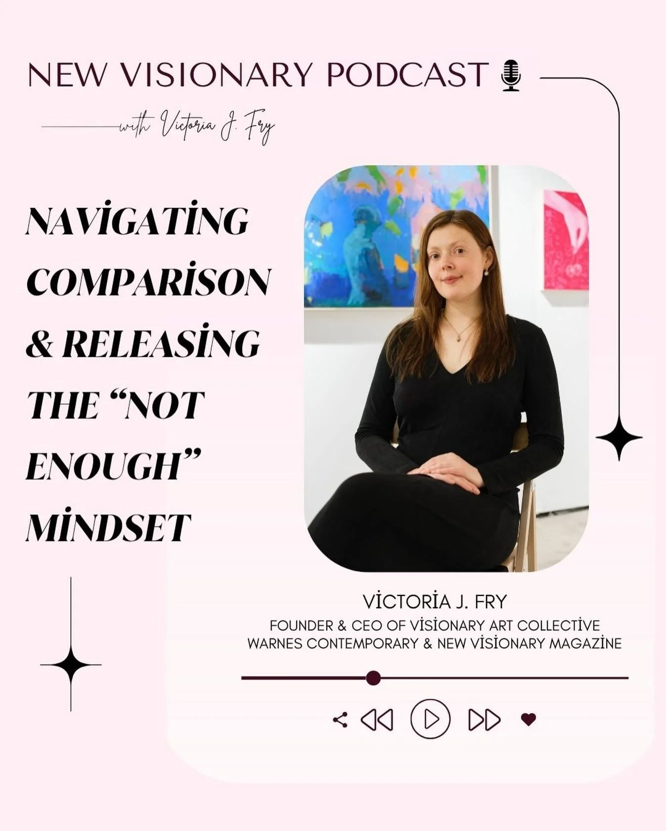 New podcast episode! 🎙️✨ Victoria shares an honest and grounding perspective on comparison and the feeling of not being &ldquo;enough&rdquo; as an artist.

She explores how comparison reflects the way we see ourselves and how these moments can be re