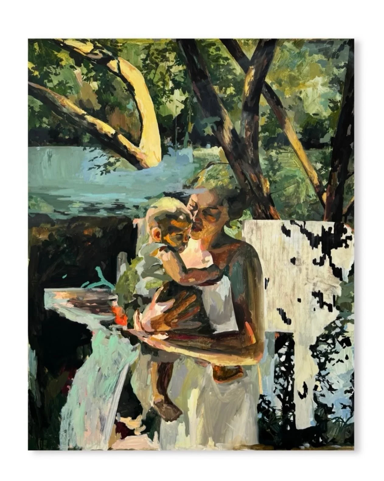 Inna Kharchuk is a Ukrainian artist whose work exists between abstraction and realism, where emotion leads and identity is felt rather than defined. 

Trained in monumental art at the Lviv National Academy of Arts, she creates psychologically charged