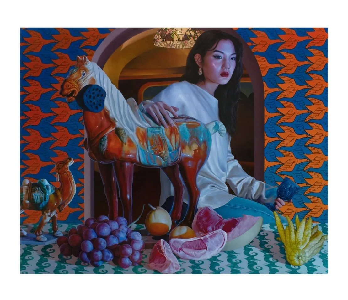 Xiao Wang (b. 1990) is a Chinese-born, New York&ndash;based painter whose moody, cinematic scenes blur the line between reality and dream. Working from constructed compositions of everyday life, his richly colored, theatrically lit paintings center s
