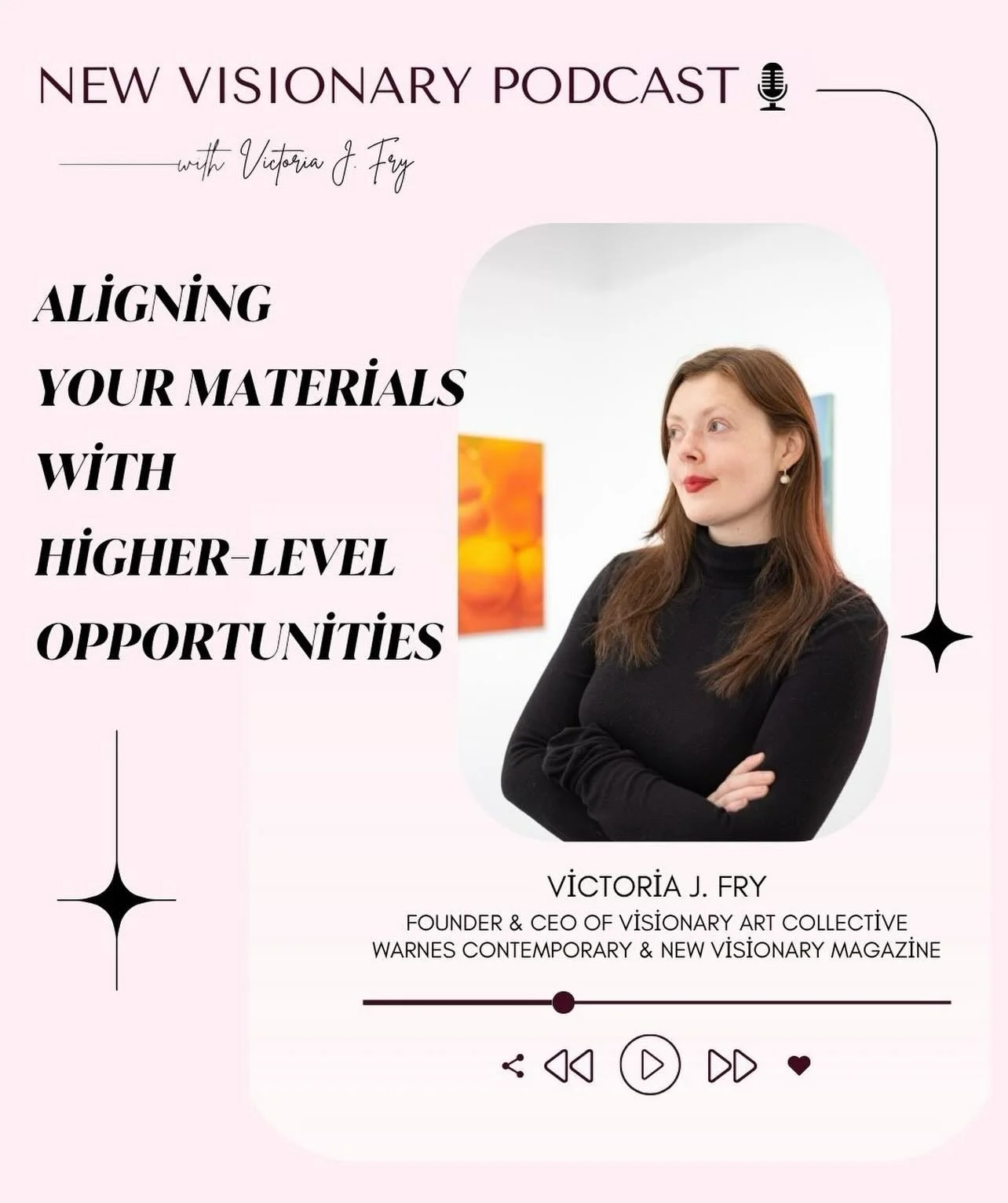 New podcast episode! 🎙️✨ Are the ways you&rsquo;re presenting your work actually opening doors for you or holding you back?

In this episode, Victoria shares how your website, Instagram, and artist statement directly shape the opportunities that com