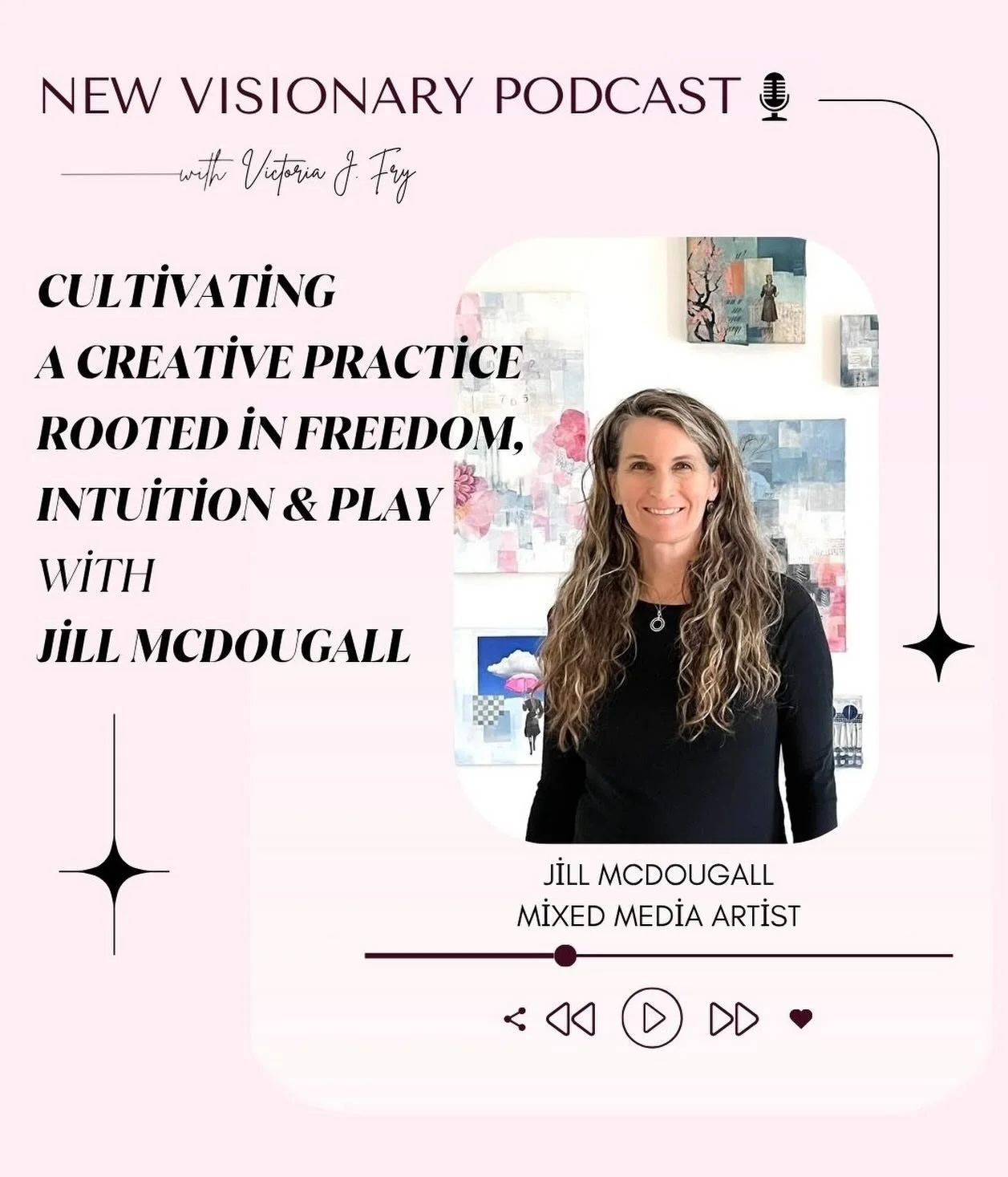 New podcast episode! 🎙️✨ This week, Victoria is joined by mixed media artist Jill McDougall for a thoughtful conversation on intuition, play, and creating from a place of true creative freedom. @jillmcdougall

Jill shares how slowing down, embracing