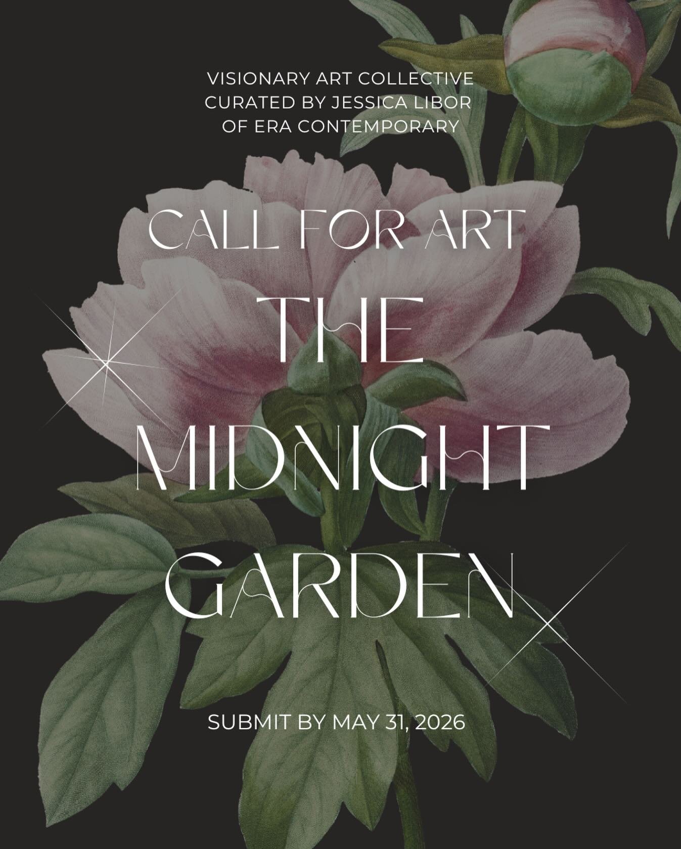 Submissions are OPEN for The Midnight Garden, our NYC pop-up exhibition curated by Jessica Libor of Era Contemporary ✨

The Midnight Garden centers on themes of cultivation, transformation, and unseen processes of growth. Framed as a space of quiet u