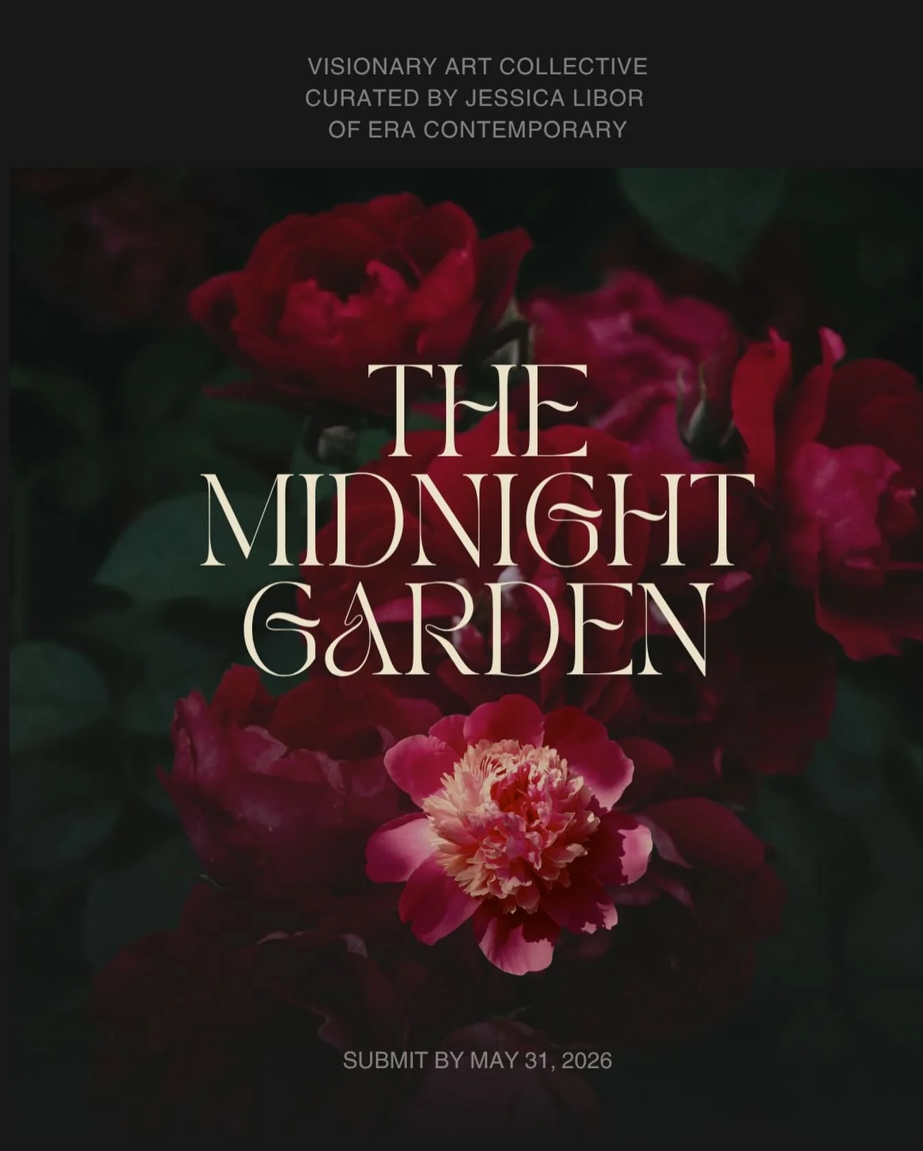 Only 2️⃣ weeks left to submit to The Midnight Garden, our NYC pop-up exhibition curated by Jessica Libor of Era Contemporary ✨

Comment &ldquo;888&rdquo; for the link to apply! 💫

The Midnight Garden centers on themes of cultivation, transformation,