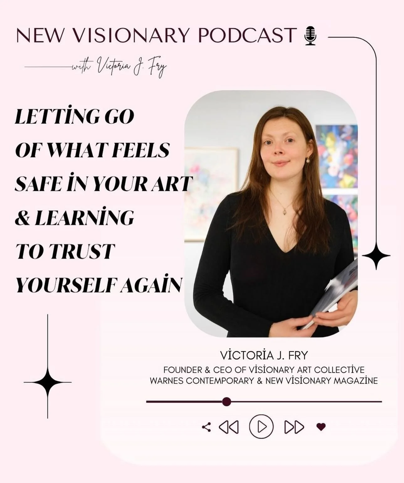 New podcast episode! 🎙️✨ In this week&rsquo;s episode, Victoria reflects on grief, creative evolution, and the courage it takes to make work that feels emotionally honest. 

She explores fear, vulnerability, artistic growth, boundaries, and what it 
