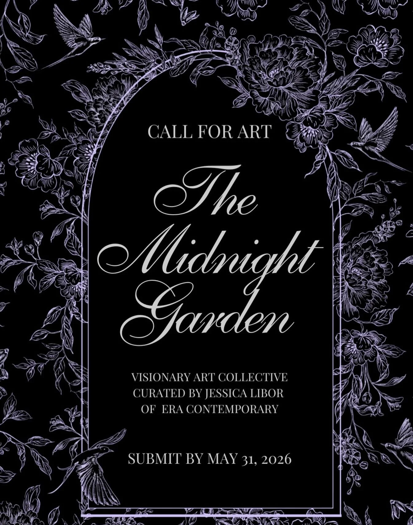 Deadline approaching! Only 1️⃣ week left to submit to The Midnight Garden, our upcoming NYC pop-up exhibition curated by Jessica Libor of Era Contemporary ✨

Comment &ldquo;111&rdquo; for the link to apply! 💫

The Midnight Garden centers on themes o