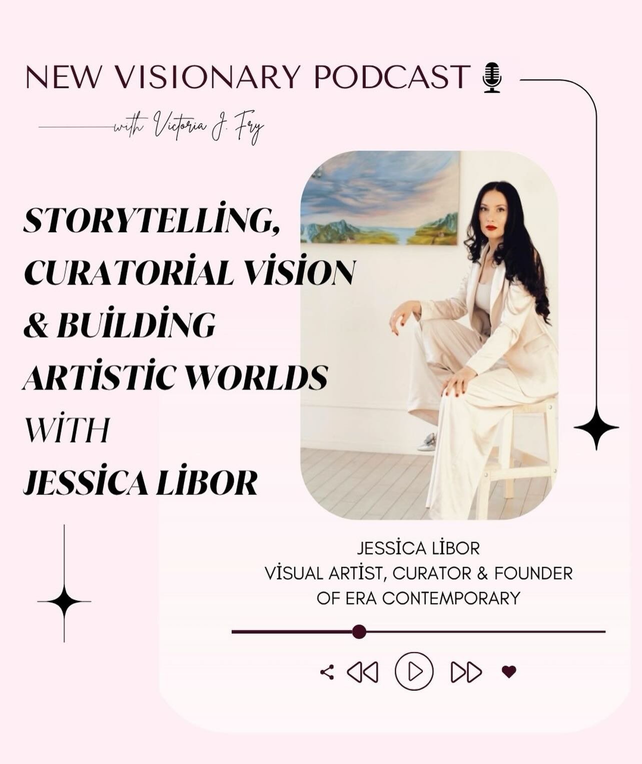 New podcast episode! 🎙️✨ This week, Victoria is joined by Philadelphia-based artist, curator, and founder of Era Contemporary, Jessica Libor, for a thoughtful conversation on immersive exhibitions, mythology, storytelling, and building intentional a