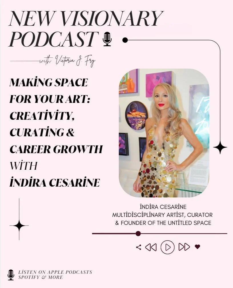 New podcast episode! 🎙️✨ This week, Victoria is joined by multidisciplinary artist, curator, and founder of The Untitled Space, The Untitled Magazine, and Art for Equality, Indira Cesarine, for an inspiring conversation on creative experimentation, 