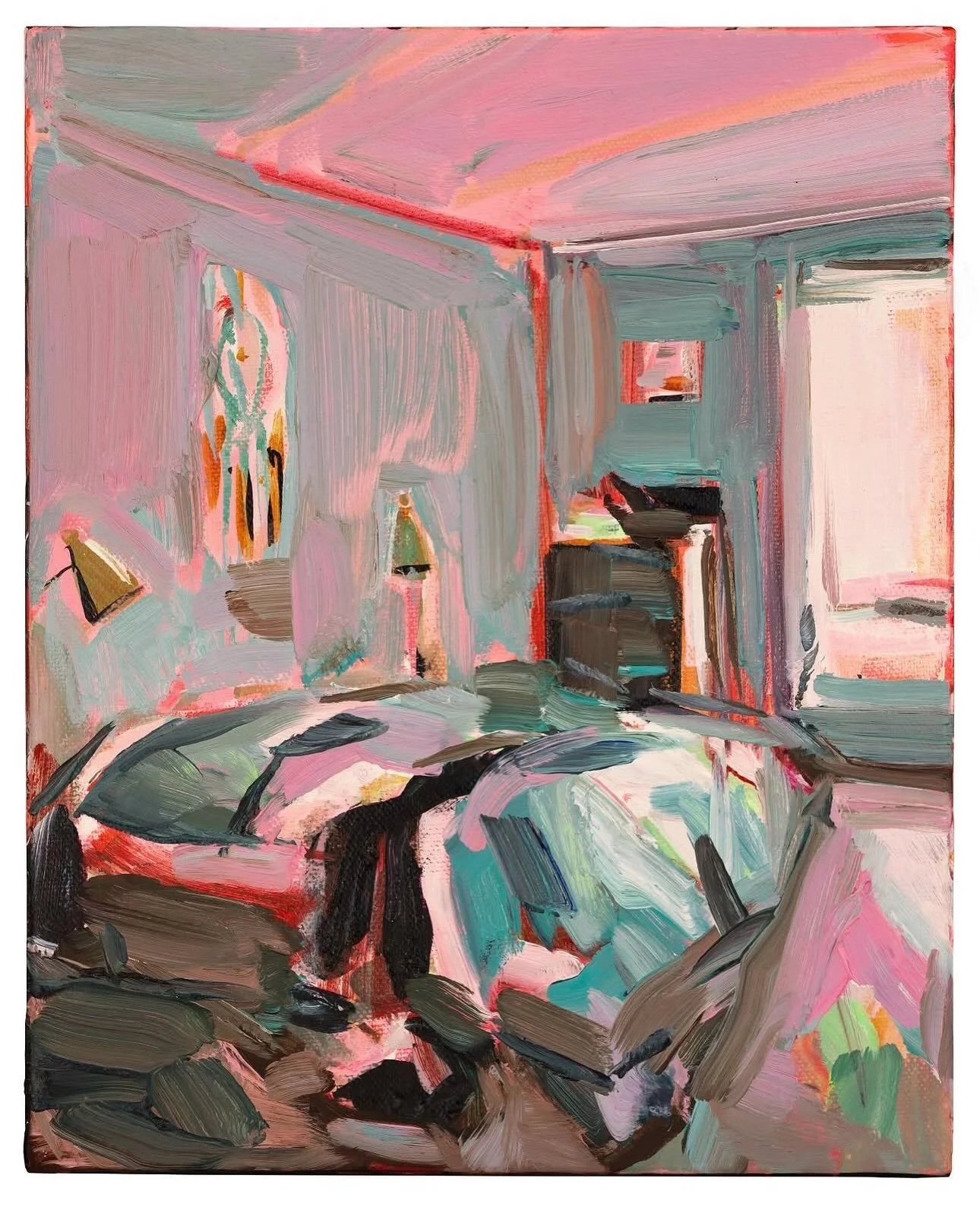 Weekend vibes by @katerinaspopova 🫶 Through her dreamlike interiors, artist Ekaterina Popova explores the connections between memory, identity, and belonging. Born in Russia and later immigrating to the United States, Popova began painting domestic 