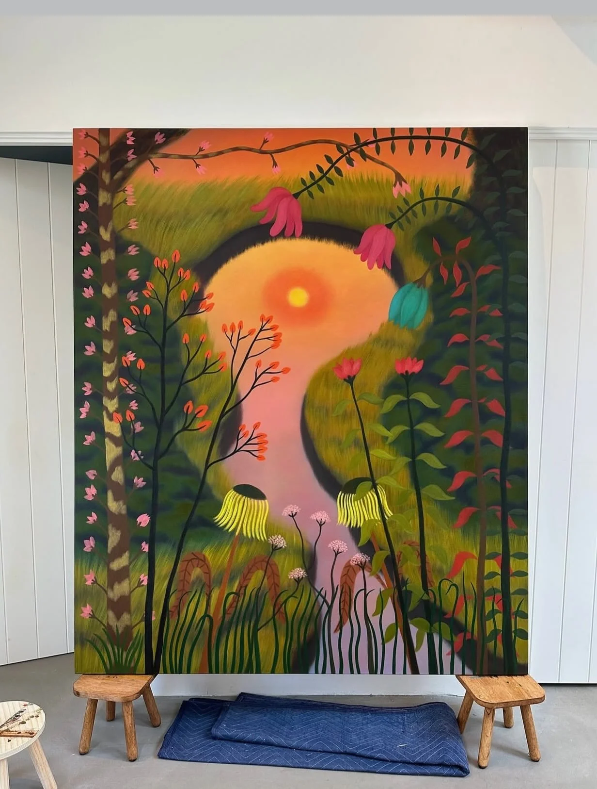 Swedish-born, Los Angeles-based artist Camilla Engstr&ouml;m creates dreamlike paintings that explore the connection between femininity, nature, and the subconscious. Known for her vibrant colors, fluid forms, and surreal landscapes, Engstr&ouml;m tr
