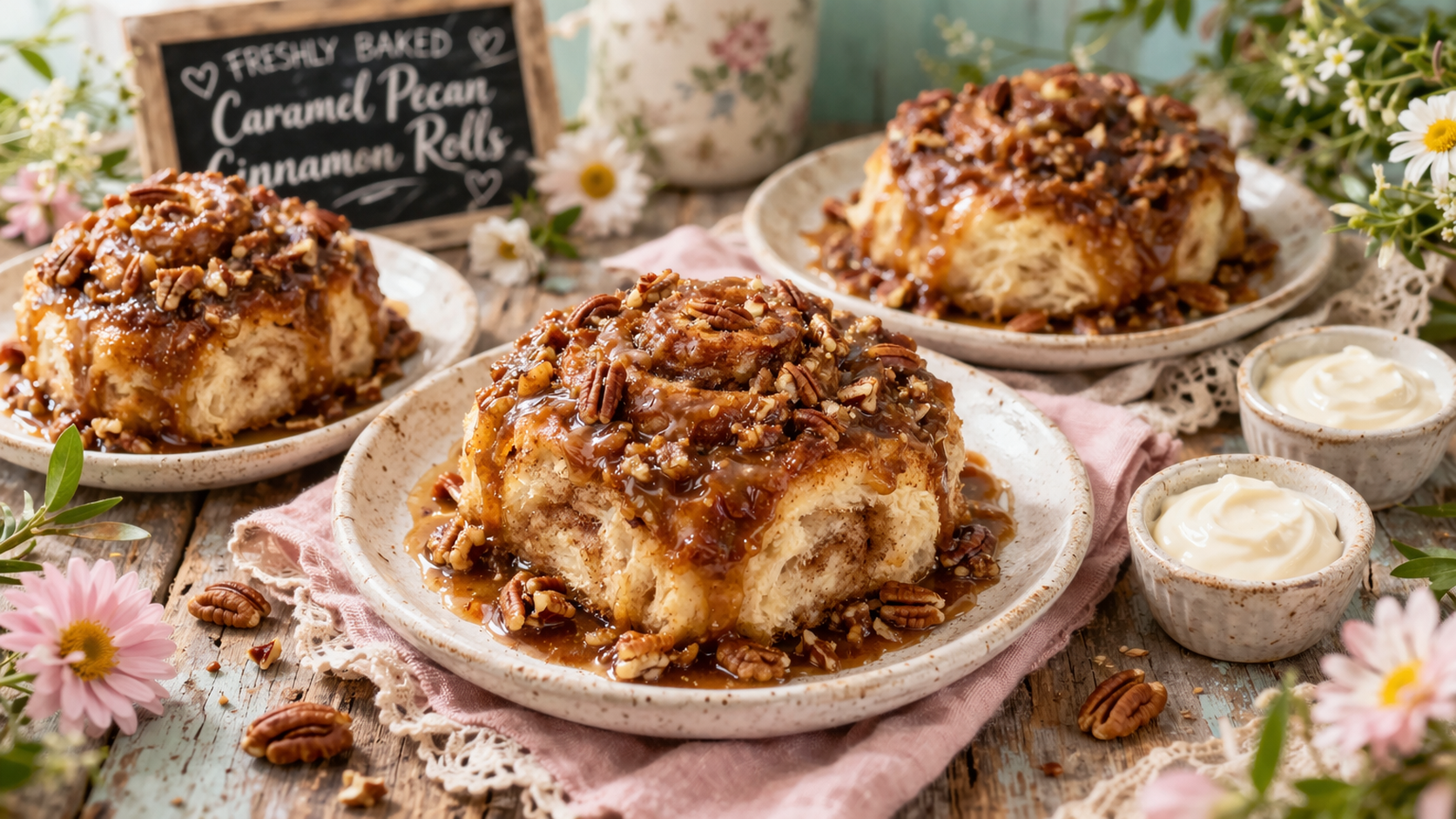 Heavenly Caramel Pecan Cinnamon Rolls