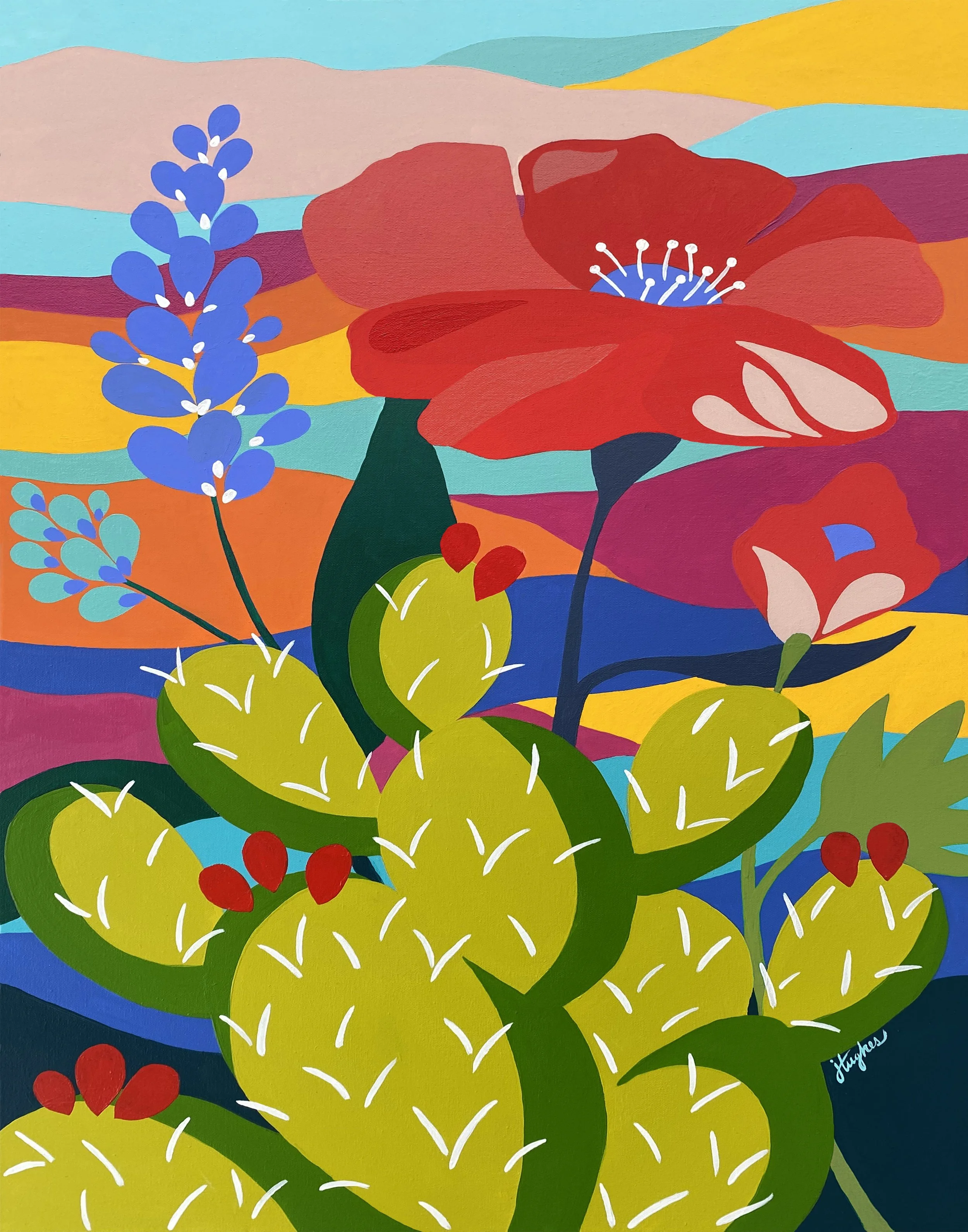 Poppy Cacti Sunset11x14.jpg