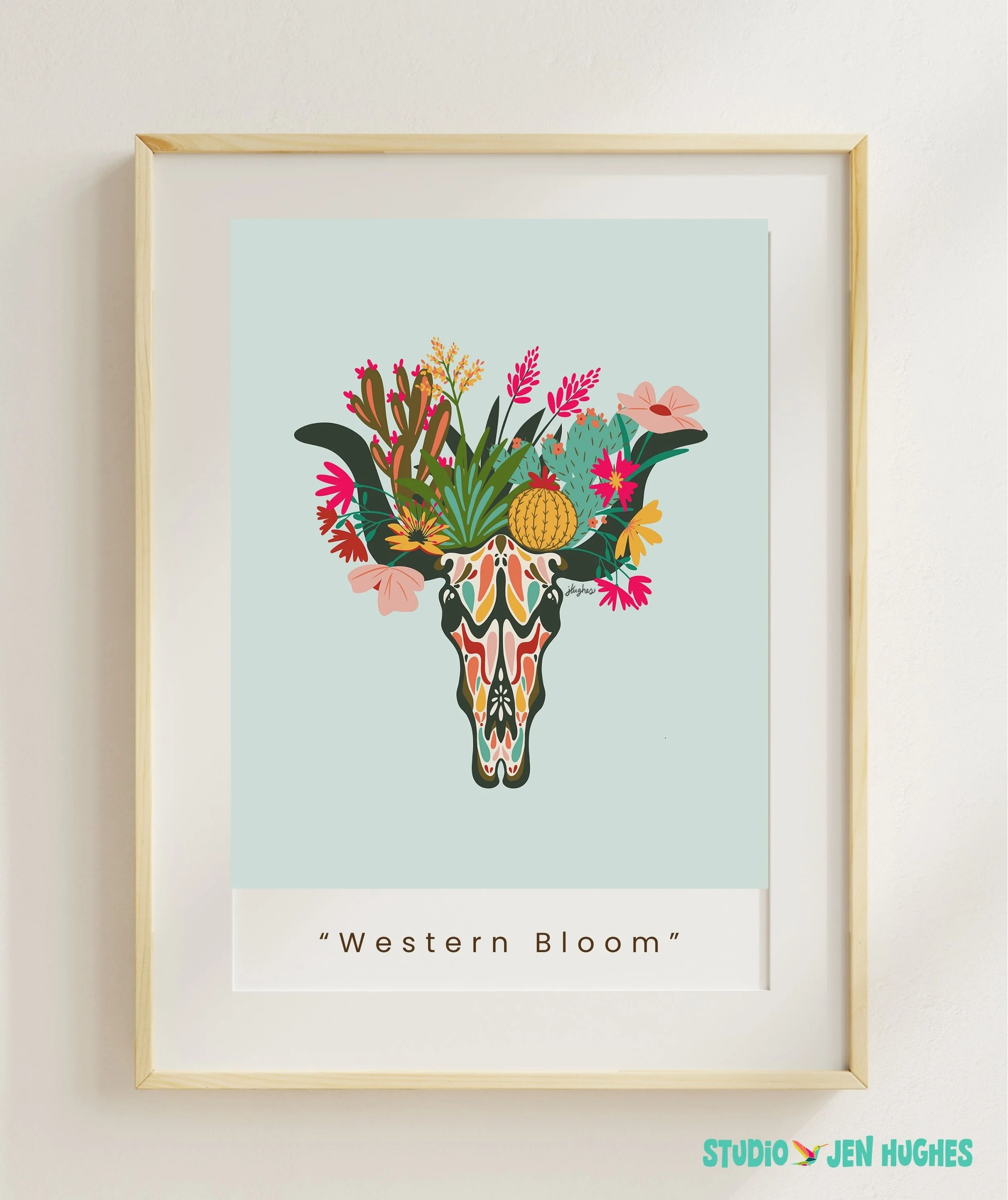 Western Bloom Art Print.