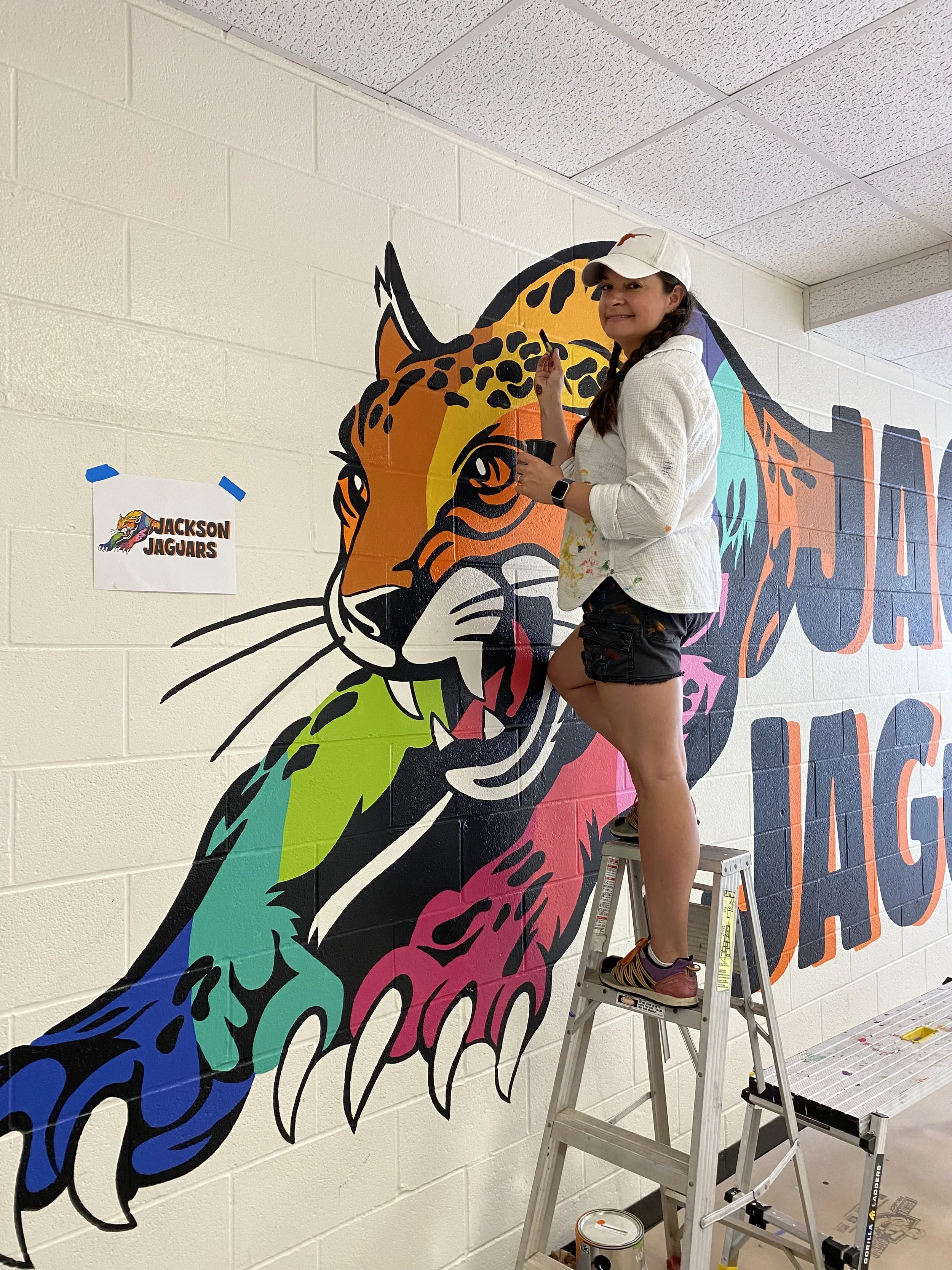 Jackson Middle School Hallway Mural